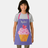 Cupcake Kinder BENAMING BROKEN Apron waterverf ret Schort (Insitu)