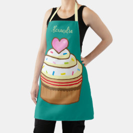 Cupcake Kinder NAAM bakpron retro Schort