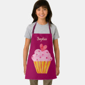 Cupcake Kinder NAAM bakpron waterverf Schort (Insitu)