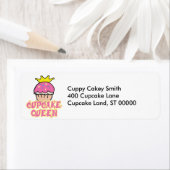 Cupcake Koningin Etiket (Insitu)