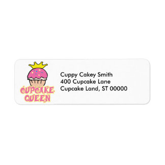 Cupcake Koningin Etiket