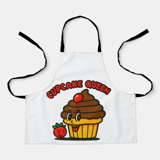 Cupcake Koningin Schort (Voorkant)