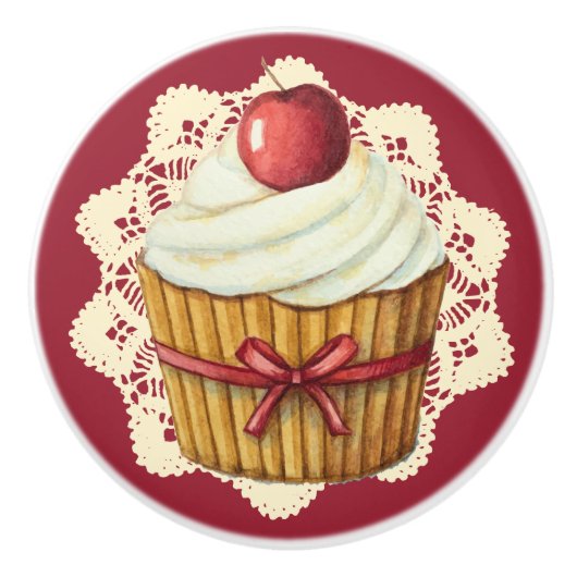 Cupcake Lade knop (Voorkant)