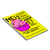 Cupcake-laptop Notitieboek (Rechterzijde)