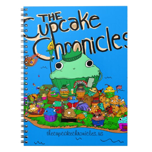 Cupcake-laptop Notitieboek (Voorkant)