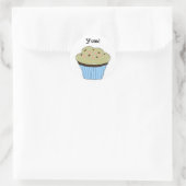 Cupcake Lekker Ronde Sticker (Tas)
