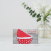 Cupcake Liners Bakery Visitekaartje (Staand voorkant)