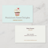 Cupcake Logo Bakkerij Gebak Chef Catering Visitekaartje (Voorkant / Achterkant)
