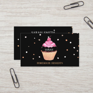 Cupcake-Logo bakkerij-kaas, schattig Visitekaartje