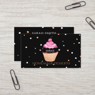 Cupcake-Logo bakkerij-kaas, schattig Visitekaartje