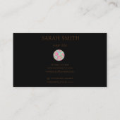 Cupcake Logo boulangerie Chef, Carte de visite mig (Dos)