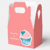 Cupcake Love aangepaste tekst gunst vak Bedankdoosjes (Geopend)