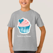Cupcake Love aangepaste tekst shirten & jassen T-shirt (Voorkant)