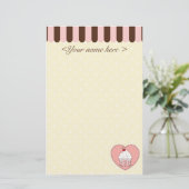 Cupcake Love Briefpapier (Staand voorkant)