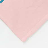 Cupcake Love custom text koppels fleece deken (Hoek)