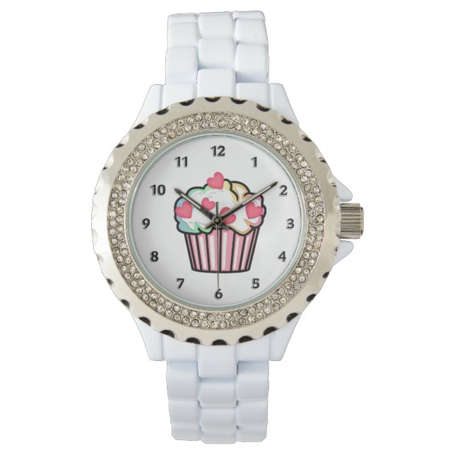 Cupcake Love Horloge (Voorkant)