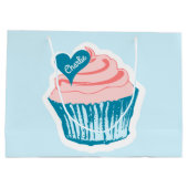 Cupcake Love personnalisé sac cadeau texte (Dos)