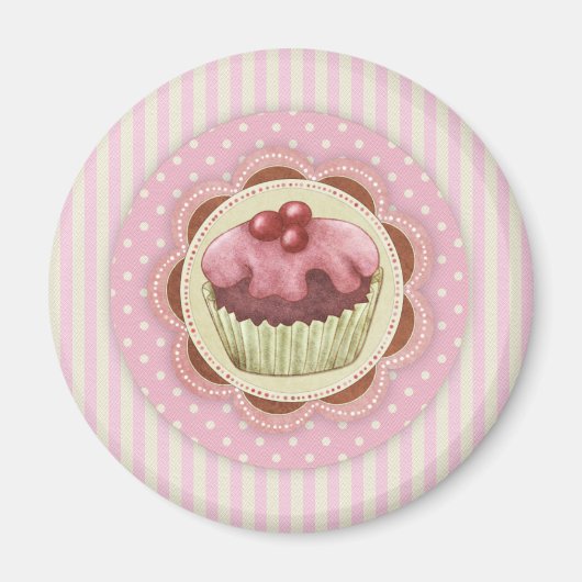 Cupcake Magnet Magneet (Voorkant)