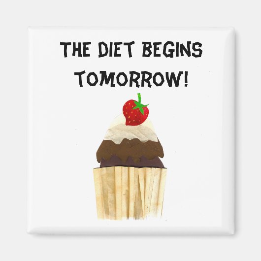 Cupcake Magnet Magneet (Voorkant)