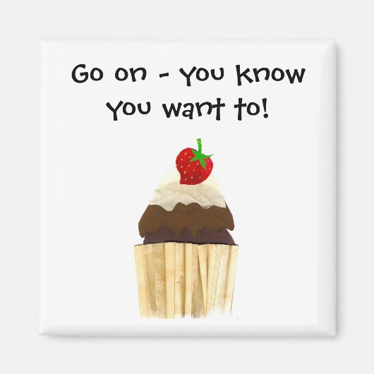 Cupcake Magnet Magneet (Voorkant)