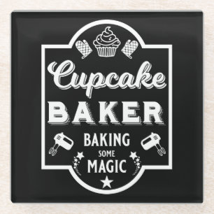 Cupcake Master Baker Glazen Onderzetter