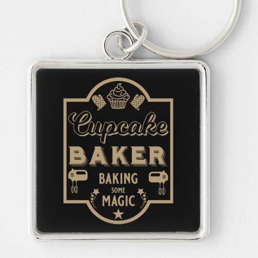 Cupcake Master Baker Sleutelhanger (Voorkant)