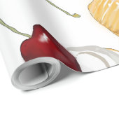 Cupcake met Cherry Cadeaupapier (Rol Hoek)