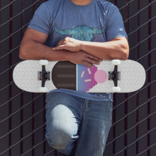 Cupcake met glazuurnaam Spikkels Skateboard