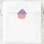 Cupcake met hart Sprinkles Sticker (Tas)