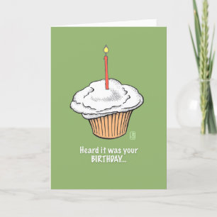 Cupcake met Kandle Your Birthday Kaart