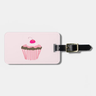 Cupcake Met Kers Bagagelabel