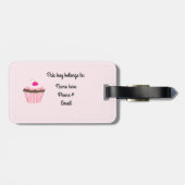 Cupcake Met Kers Bagagelabel (Achterkant horizontaal)
