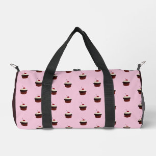 Cupcake met kers erop-patroon plunjezak