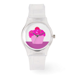 Cupcake met Sprinkels en een Kers Horloge