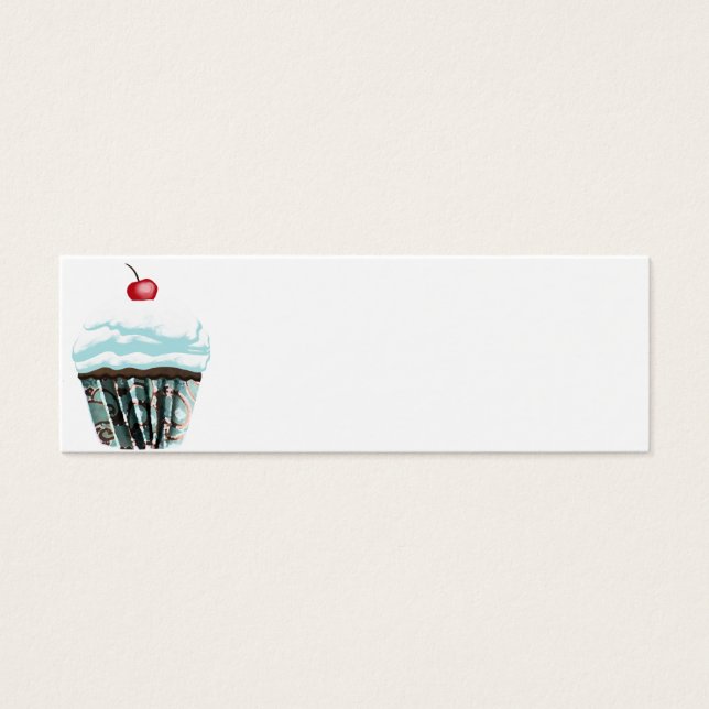 Cupcake Mini Visitekaartjes (Voorkant)