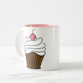 Cupcake-Mok Tweekleurige Koffiemok (Voorkant links)