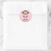 Cupcake Monkey Dank u Sticker (Tas)
