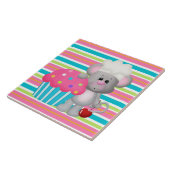 Cupcake Mouse Bakery Cartoon Tile Tegeltje (Zijkant)