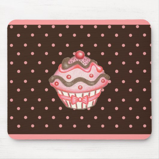 Cupcake Mousepad Muismat (Voorkant)