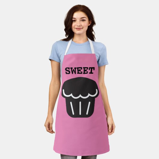 CUPCAKE MUFFIN KITCHEN PINK SCHORT (Gedragen)