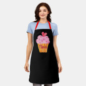 Cupcake NAME cuire aquarelle personnalisée tablier (Porté)
