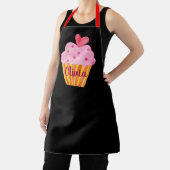 Cupcake NAME cuire aquarelle personnalisée tablier (Insitu)