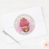 Cupcake (Nederlandstalig ook: cup-cake of mokketaa Ronde Sticker (Envelop)