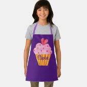 Cupcake NOM tablier de cuisson couleur violet (Insitu)