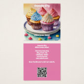Cupcake of Bakkerij Visitekaartje (Voorkant /achterkant)