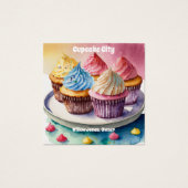 Cupcake of Bakkerij Visitekaartje (Voorkant)