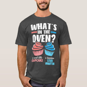 Cupcake of Muffin Baby shower Gender Reopenbaarmak T-shirt