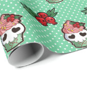 Cupcake-opvulpapier voor de schedel cadeaupapier (Rol Hoek)