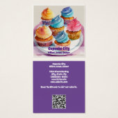 Cupcake ou Carte de visite de boulangerie (Devant & derrière)