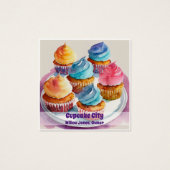 Cupcake ou Carte de visite de boulangerie (Devant)